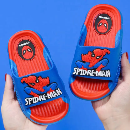 Disney Children's Cartoon Sandals Home Slippers Summer Bathroom Soft Bottom Anti-skid Boys Red Shoes Size 24-41