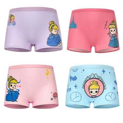 12pcs/lot Cotton Baby Girls Panties Soft Cute Cartoon Underwear for Girls Kids Boxer Panties Breathable Teen Children's Briefs