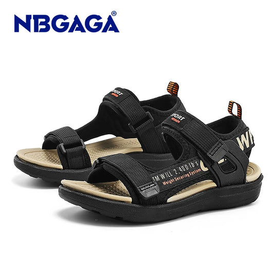 Summer Children Sandals Sneakers Boys Girls Outdoor Beach Shoes Kids Non-Slip Footwear Sports Running Sandals Comfortable Soft