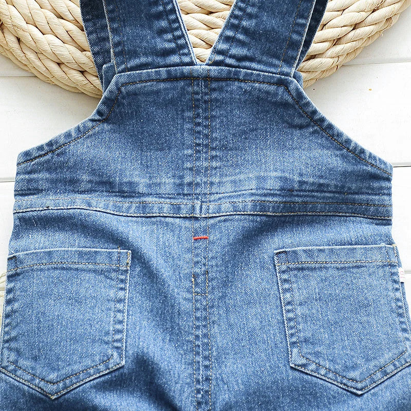 IENENS Boy Girl Overalls Toddler Clothes Child Jumpsuit Infant Denim Dungarees 1 2 3 4 Years Spring Autumn Baby Soft Jeans