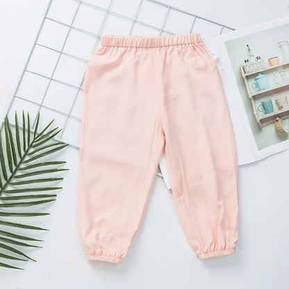 2024 children's pants girls boys double layer suede trousers sports youth spring casual bottoms autumn children's pants