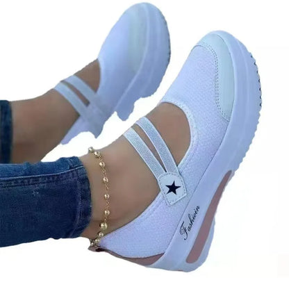 2024Mesh Breathable Woman TennisShoes CanvasShoeFemaleCasualShoes Ladies SportShoesPlatform Sneaker Hollow Out Shoes