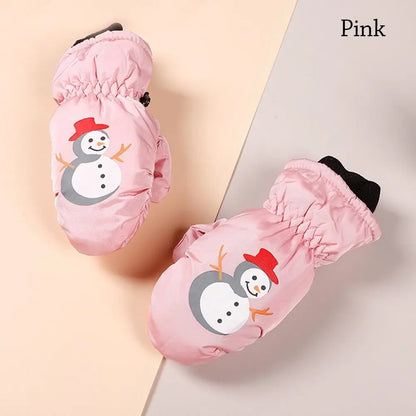 Baby Kids Gloves Winter Warm Thick Windproof Cartoon Rabbit Full Finger Mittens For Children Toddler Boys Girls 0-5 Years