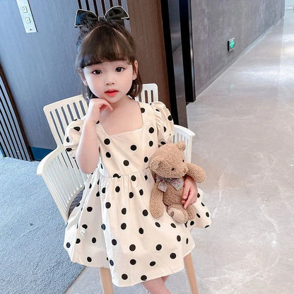 Summer Baby Dress Girl Clothes Kids Hubble-bubble Sleeve Princess Dresses Popular Hot Style Child Dress Vestidos