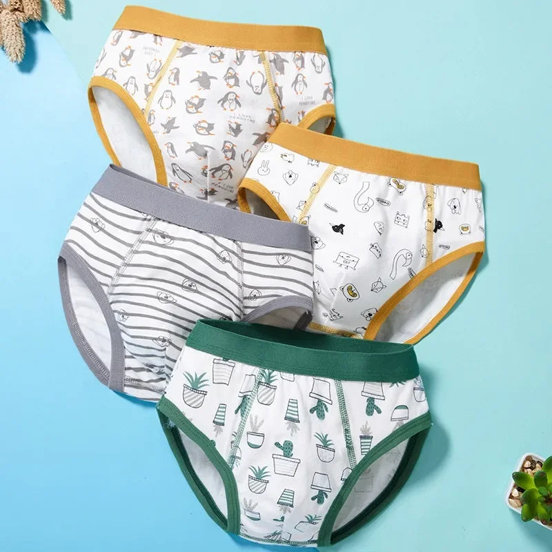 A Class Male Panties Boys Underwear Boys' Cotton Underwear with Triangle Design, Suitable for Summer