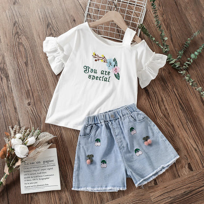 Summer Denim Shorts for Girls Pants Teenagers Trousers Short Jeans Children Clothes Baby Kids Vestidos 6 7 8 9 10 11 12 13 Years