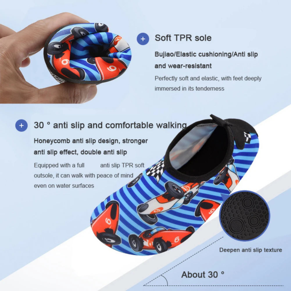 Children Water Beach Shoes Girls Boys Swimming Shoes Quick-Drying Aqua Shoes Soft Floor Indoor Slippers Snorkeling Swim Socks