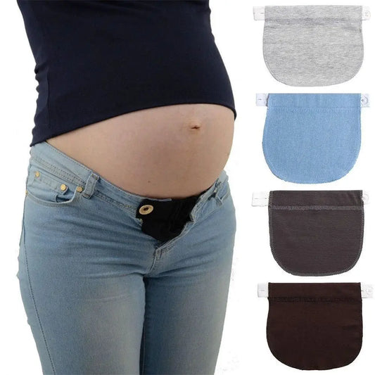 1Pc Women Adjustable Elastic Maternity Pregnancy Waistband Belt Waist Extender Clothing Pants For Pregnant Sewing Accessories