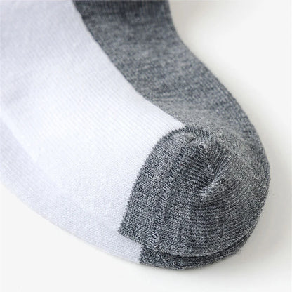 5 Pair Spring Autumn Children Socks Cotton Girl Boy Baby Warm Soft White Black Gray For Winter 1-3-5-8-12 Year Kids Student Sock