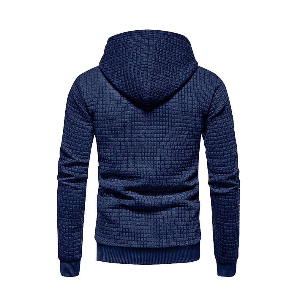 New men's hooded pullover fall casual Slim long-sleeved warm men's sweater knit sweater loose tops outdoor sports men's clothing