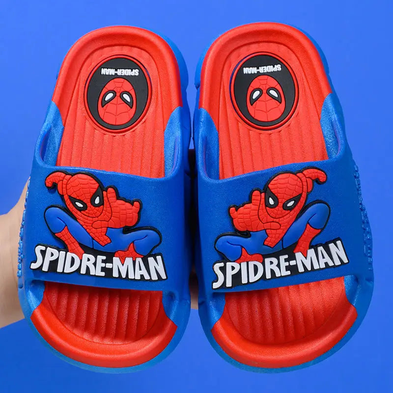 Disney Children's Cartoon Sandals Home Slippers Summer Bathroom Soft Bottom Anti-skid Boys Red Shoes Size 24-41