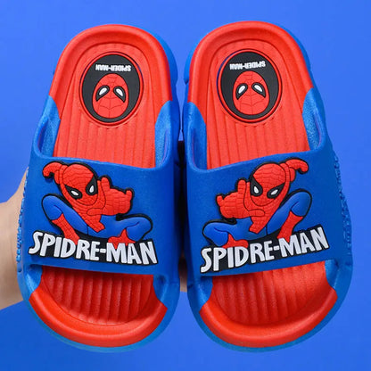 Disney Children's Cartoon Sandals Home Slippers Summer Bathroom Soft Bottom Anti-skid Boys Red Shoes Size 24-41