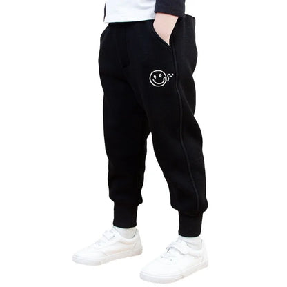 Boys and Girls Pants, Children's Sports Pants, New Style Fleece Thermal Sweatpants, Trendy Outer Wear 4T-14T Kids Clothes