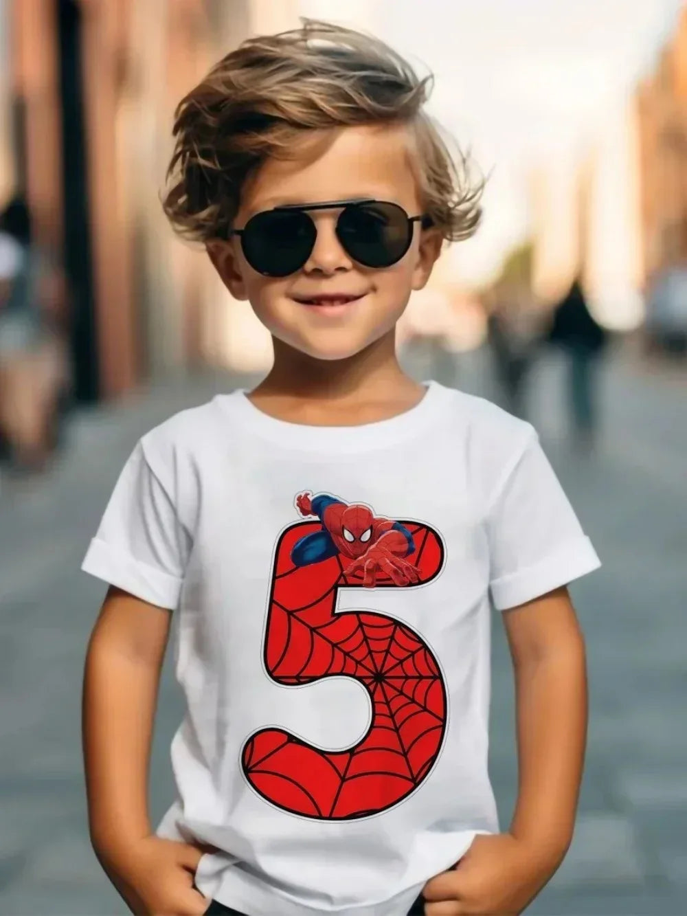 Summer Marvel Spiderman Cotton Children T-shirt 1-9 Years Old Birthday Gift Boy Clothing Fashion Casual T Shirt Baby Kid Tee Top