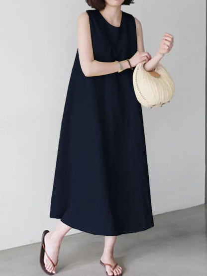 ZANZEA Elegant Women Maxi Dress Fashion Party Swing Kaftan Sundress 2024 Summer Beach Tank Dresses Casual OL Long Robe Oversize