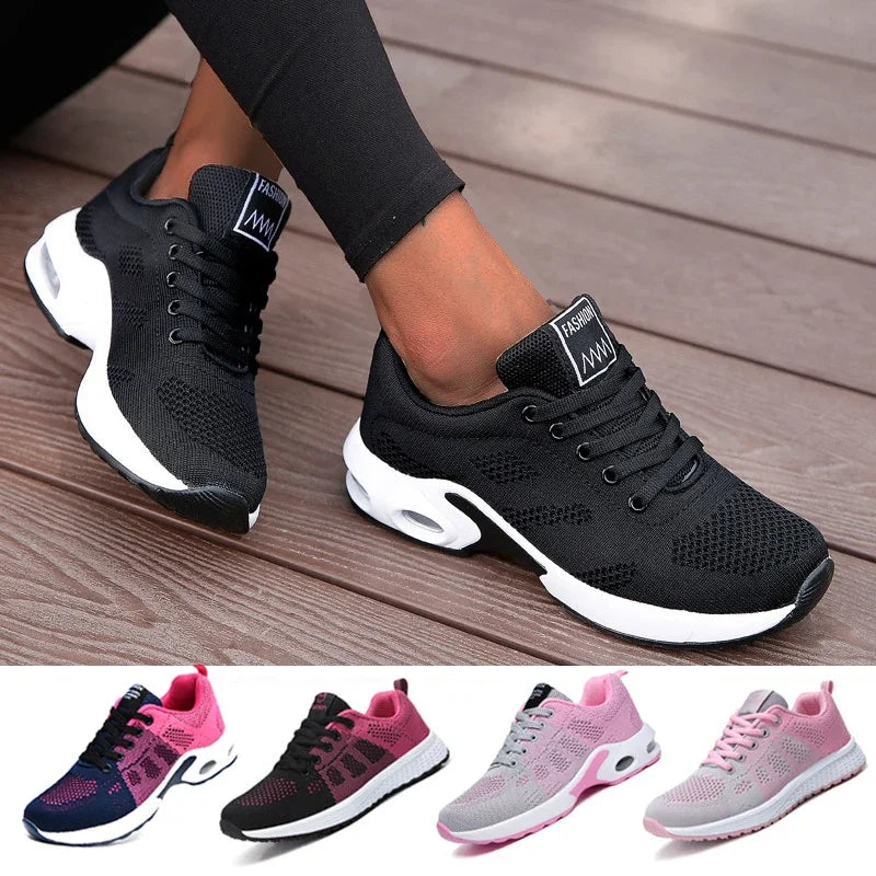 Women Vulcanize Shoes Platform Casual Sneakers Shoes Flats Mesh Breathable Running Shoe Chunky Summer Sports Tenis Shoes 2023