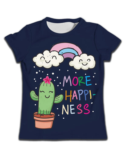 New Boys Short Sleeve T-shirt for Kids Clothing Girl Dinosaur Paradise Graphic Shirts Girls Items Cartoon Blue Baby Boy Clothes