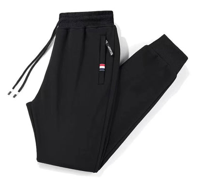 L-8XL Plus Size Casual Pants Men's Autumn Loose Straight Sports Handsome Joggers Large Size Elastic Waist Solid Color Sweatpants