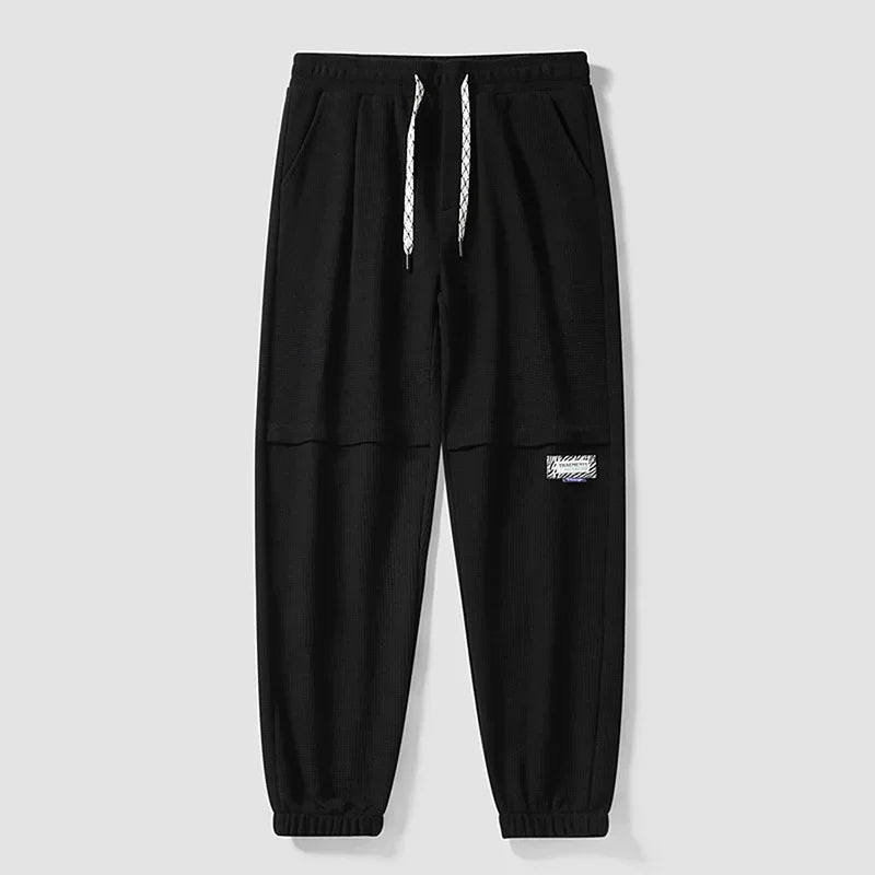 2024 New in Big Size Men's Winter Pant Stretch Fleece Warm Sweatpants Men Sport Jogger Waffle Trouser Large Plus 9XL 10XL Autumn