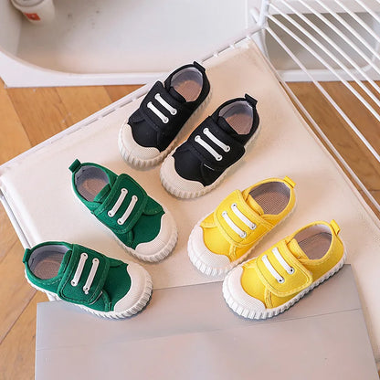 Sneakers Kids Coloful Canvas Shoes For Baby Boy Girl Brand Children Breathbale Anti-Slip zapatos Casual Indoors Barefoot Shoes