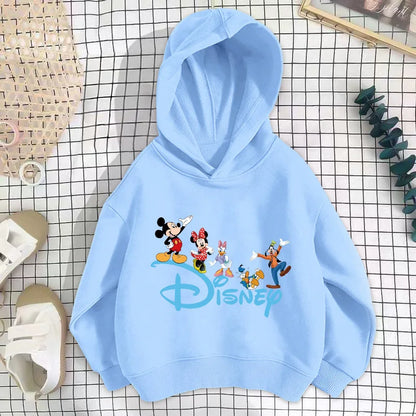 Baby Disney hoodies Cartoon Long sleeved Boys and Girls Fashion Spring and Autumn Children's Korean Edition Round Neck Sweater