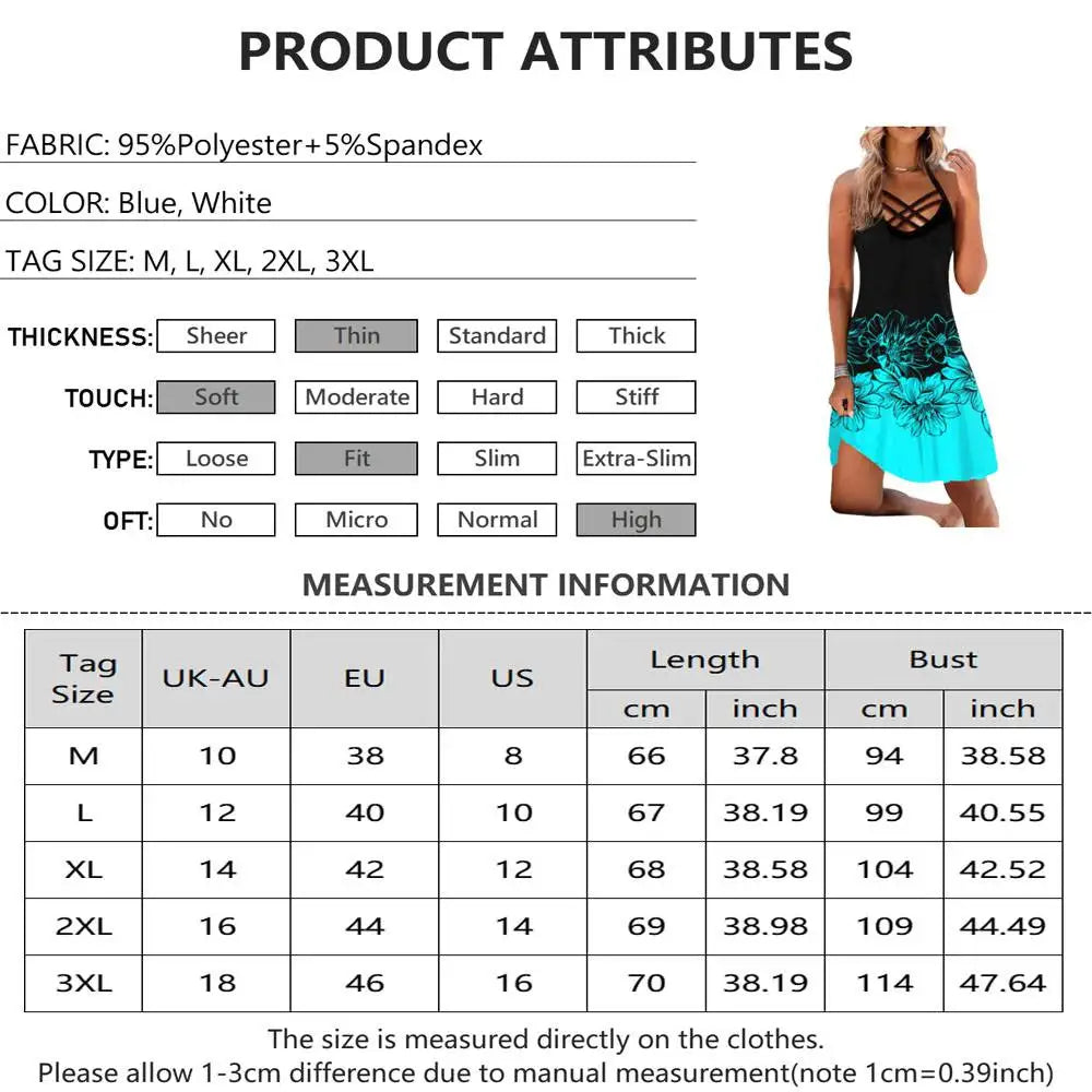 Vintage Dresses For Women 2024 Summer Casual Sexy Sleeveless Loose Floral Print Dress Women Beach Mini Sundress Robe Femme