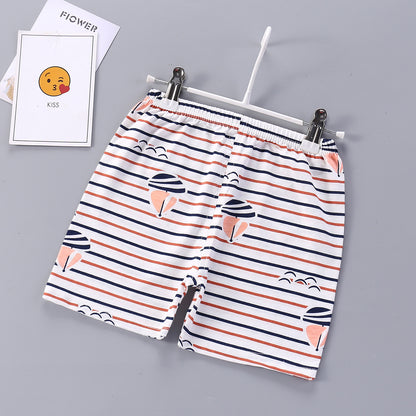 Children Shorts for Boys Girls Kids Clothes Cotton Solid Breathable Summer Baby Short Pants Casual Sports Beach Shorts Elastic