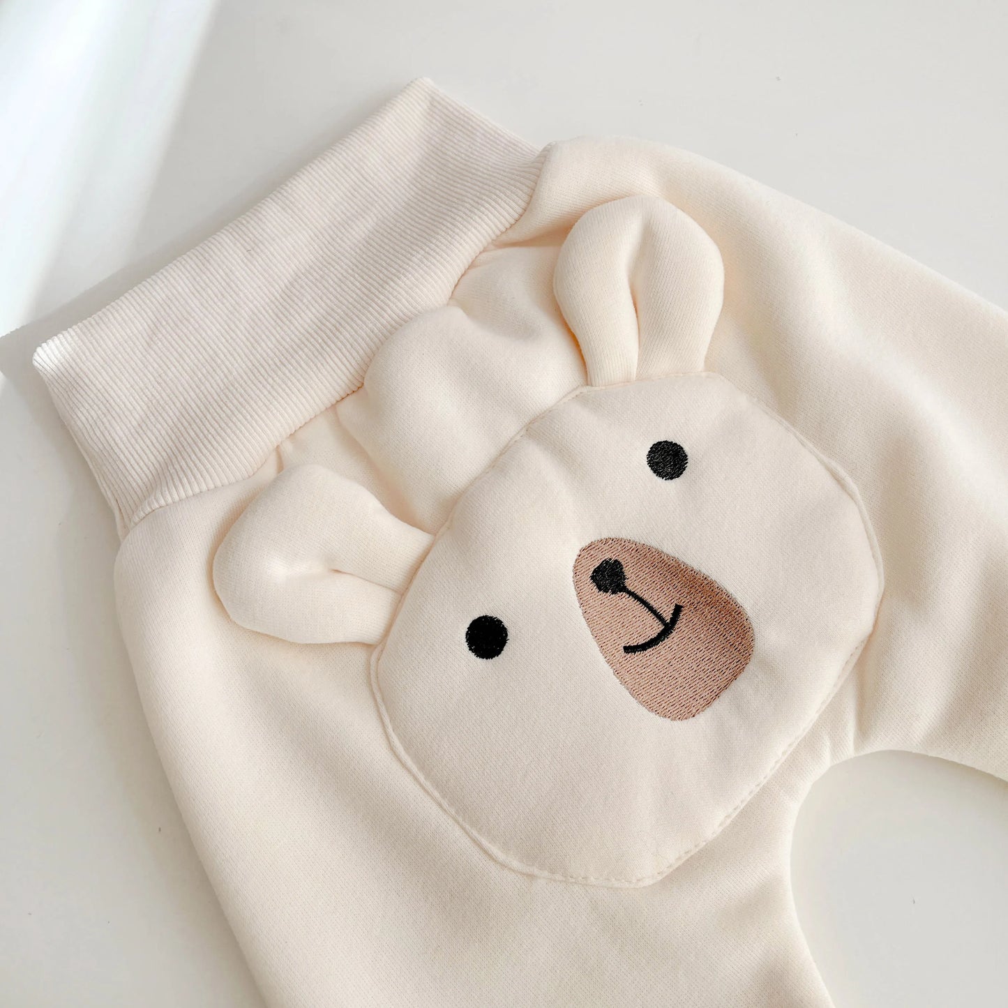 Winter And Autumn Newborn Baby Girls And Boys Trousers Cotton Cute Cartoon Elastic Waist Korean Fashion Thickened Soft Casual