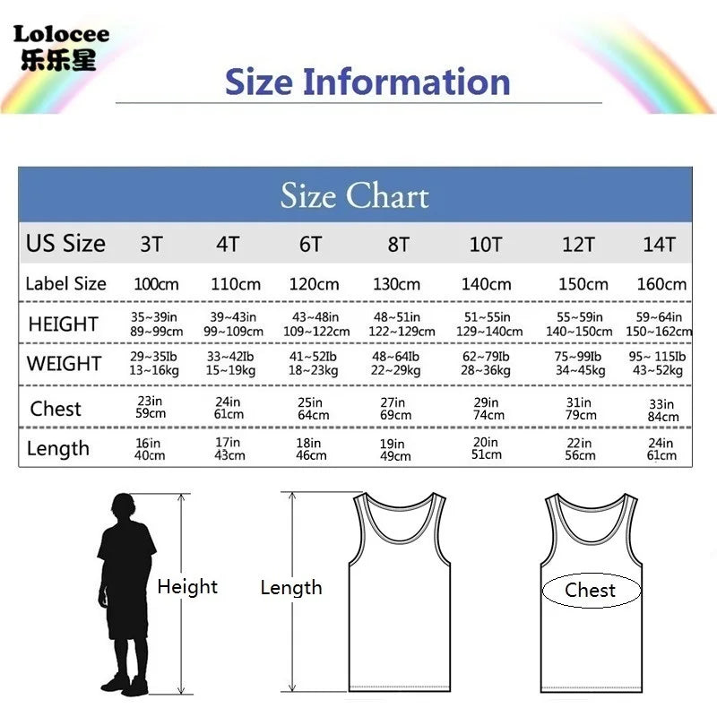 3-14years Girls Flower Unicorn Sleeveless T-shirt Kids Cartoon Singlet Children Cotton Tank Tops Summer Cute Undershirt