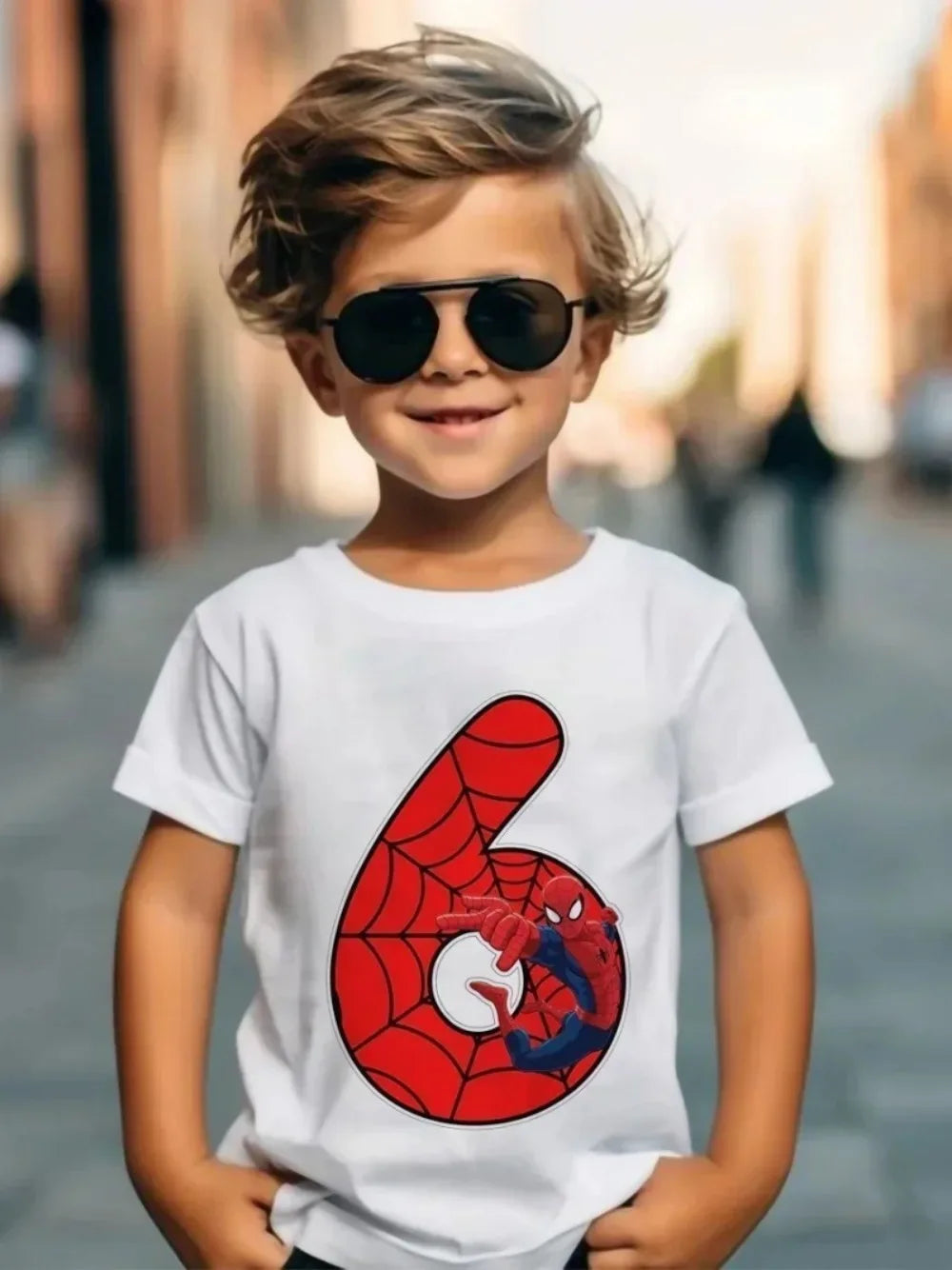 Summer Marvel Spiderman Cotton Children T-shirt 1-9 Years Old Birthday Gift Boy Clothing Fashion Casual T Shirt Baby Kid Tee Top