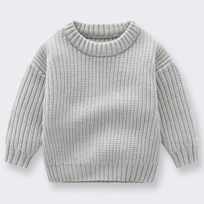 Baby Sweaters Autumn Winter Kids Boys Girls Long Sleeve Pure Color Knit Sweater Baby Kids Boys Girls Pullover Sweaters Clothes