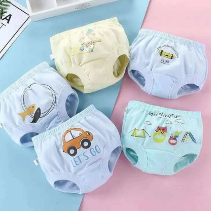 3pairs Lot Spring Summer Panties For Girls Children's Panties Boys Underwear High Waist Cartoon Briefs