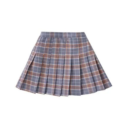 Vintage Pleated Plaid Skirts Girls Skirts Autumn School Teens Spring Kids Skirt Elbise Children Kleid Clothing Sukienka Kids