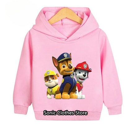 PAW Patrols Hoodie Kids Tops Long Sleeve Clothes Child Boys Girls Clothing Fashion Sweatshirts Spring Baby Boy Clothes