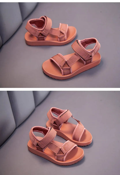 2021 Summer Boys Sandals Casual Children Kids Shoes Rubber School  Breathable Open ToeBoy Beach Sandal