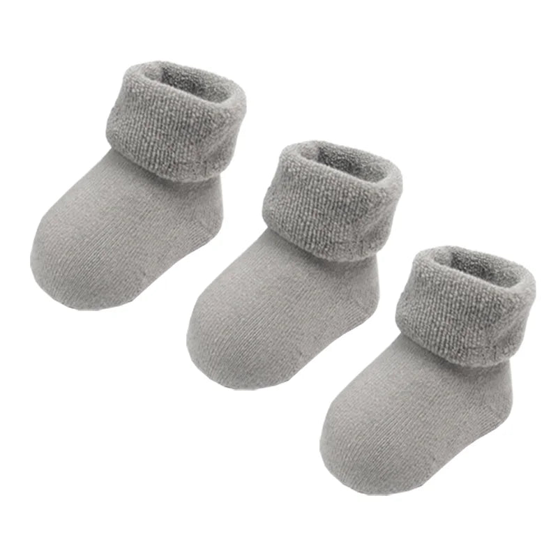 3Pair/lot New baby socks thick warm autumn winter boys girls baby socks