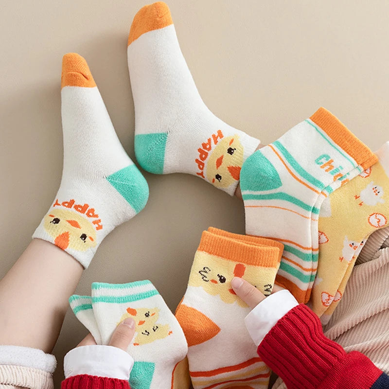 5Pairs Children's socks animal Print Comfortable Breathable Casual Soft Kids Socks thin socks for children носки летние детские