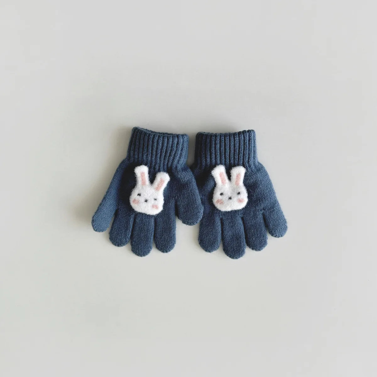 3-6 Years Children's Gloves Autumn and Winter Fashion Girls Boys Knitted Warm Cartoon Super Cute Five-finger Gloves Wholesale