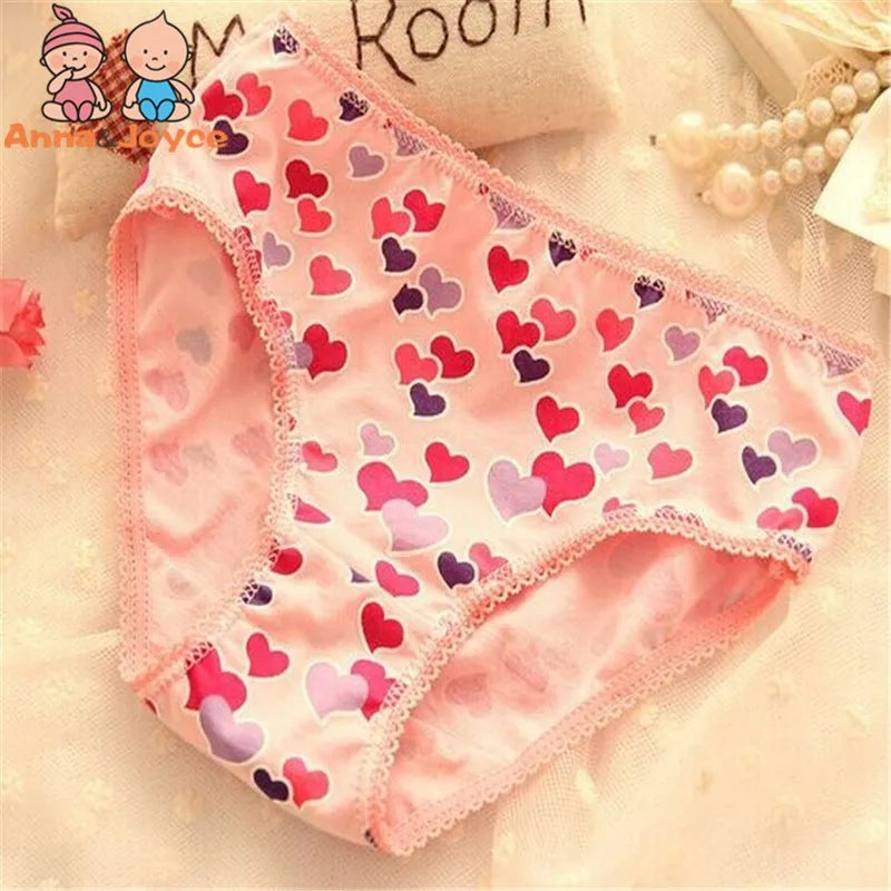 4pcs Girl Panties Kids Underwear Baby Pants Shorts Briefs Cotton Underpants 2-12Years