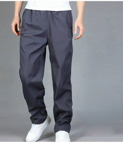 Men's Pants Sweatpant Quick Dry Breathable Pants Spring Sports Trouser Elastic Waist Straight Wide Joggers Running Tracksuit Men