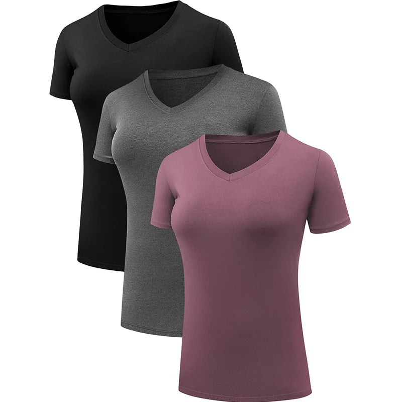 Women's Compression Workout Athletic Running Shirt