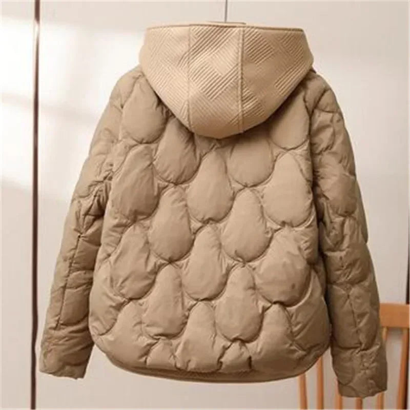 2024 Fashion Coats Korean Style Loose Comfort Quilted Coat Women Jacket Women Parkas Warm Jackets Casual Coat New Winter Clothes