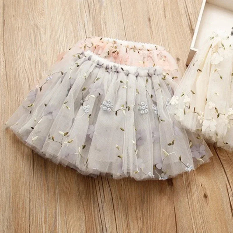 Baby Girls Skirt Toddler Kids Fluffy Dancing Skirts Gauze Short Dress 2024 Children's Fashion Party Costume Clothing