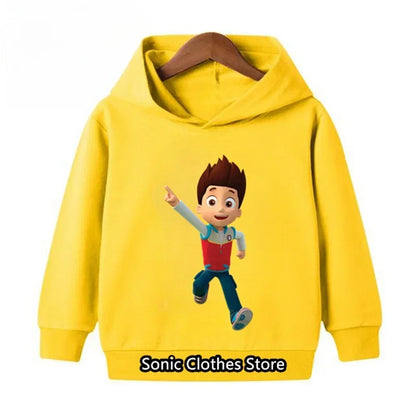 Kawaii Paw Patrols Hoodie Sweater Sweatshirts Spring Autumn Clothes Kid Baby Girls Boys Child Toddler Clothes Birthday Gift