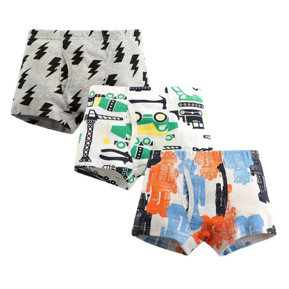 3pcs/set Baby Boys Underwear High quality 100% cotton Panties Kids Short Briefs Children Underpants 2-12Y