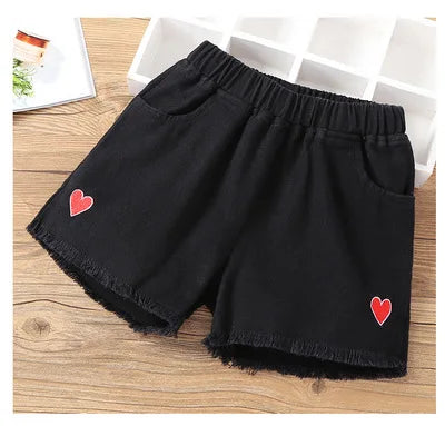 Girls Denim Shorts Teenagers Summer Lace Short Pants Kids Beach Clothes Children's Shorts For Teenage Girls