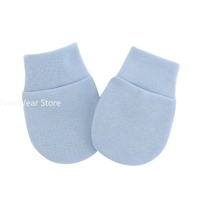 2PCS Baby Anti Scratching Soft Cotton Gloves Newborn Protection Face Scratch Anti-Grab Mittens Kids Infant Handguard Supplies