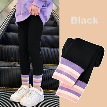 New Fashion Teen Kids Leggings Spring Autumn Casual Cotton Knitted Trousers For Girls Pants 4 6 8 10 12 Years Children Clothing