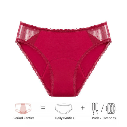 Dropship 4 Layers Leak-proof Menstrual Panties For Women Physiological Period Underwear Antibacterial Briefs Breathable Pants