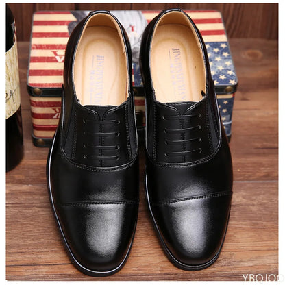 Men Dress Shoes Luxury Brand Business Leather Shoes for Mens Comfortable Pointed Social Shoe Male Sports Casual Footwear